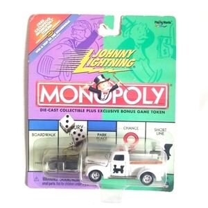 2000 Johnny Lightning Monopoly VehicleReading Railroad White Ford Truck